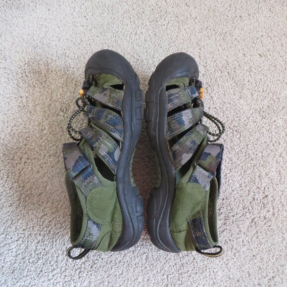 keen boys newport sandals size 3 army/camo green - Picture 7 of 10